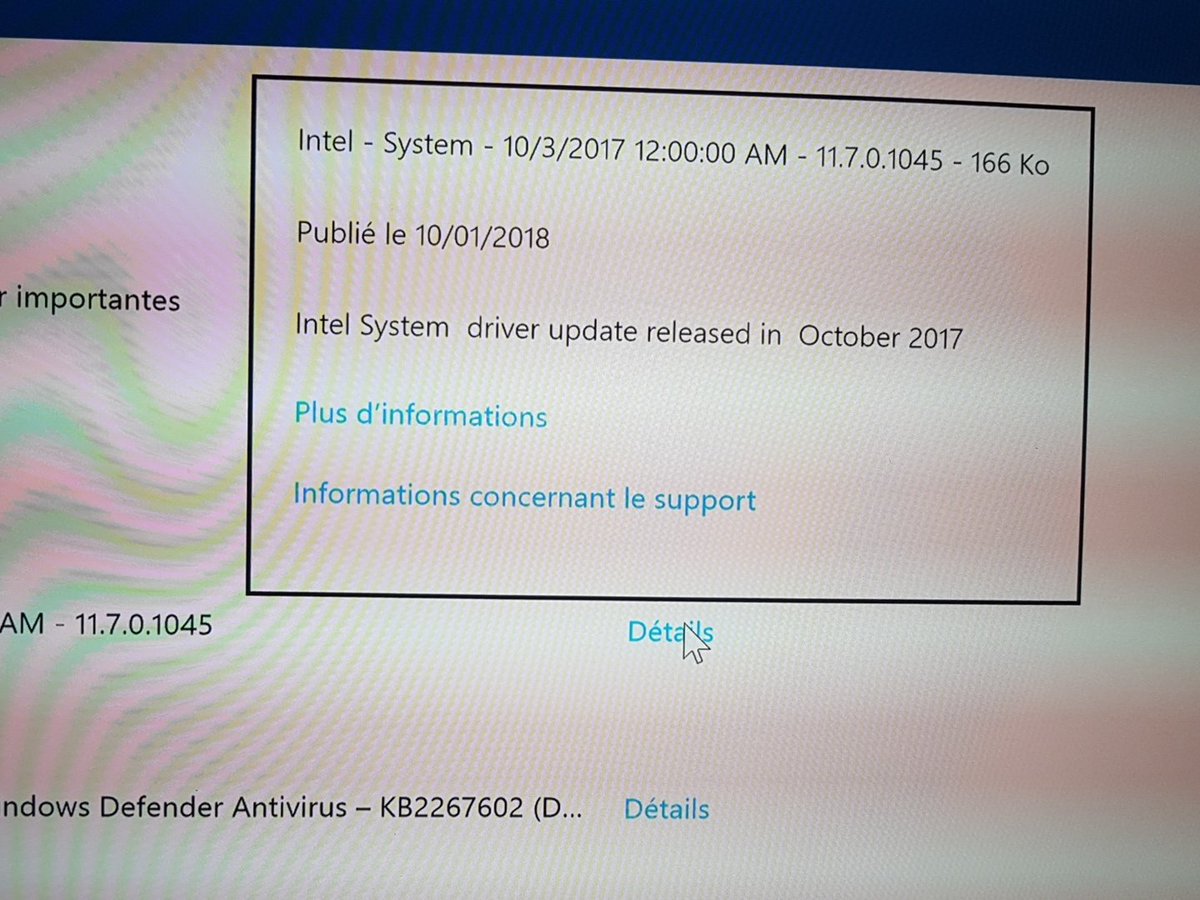 chapeaubleu345's tweet image. Voici certainement le patch de sécurité du #intelgate 
Qui pourras réduire jusqu'à 30% la puissance de votre processeur
i7--&amp;gt; i5 ...
Je pense que Windows 10 va passer à #Windows11