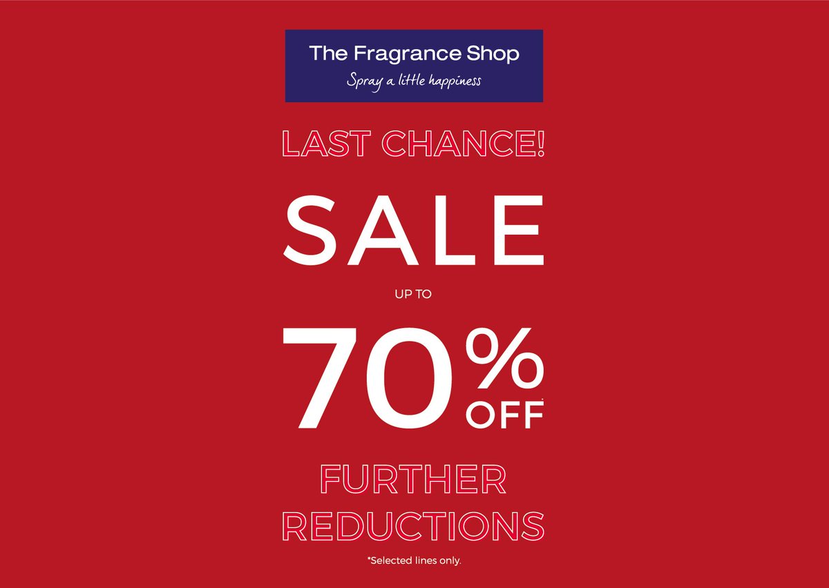 Have you heard? <a href="/FragranceShopUK/">The Fragrance Shop 💙</a>  have up to 70% off in store 🛍 💁‍♀️
