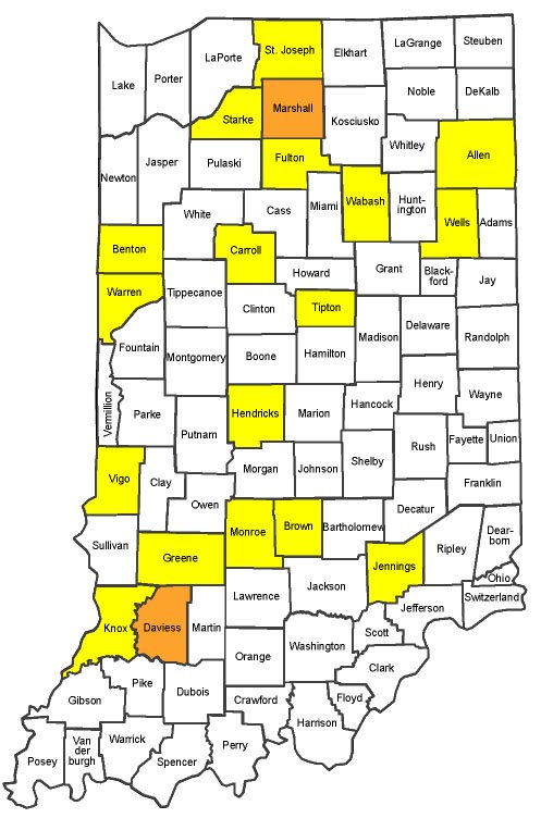 25 Indiana Travel Advisory Map - Maps Online For You