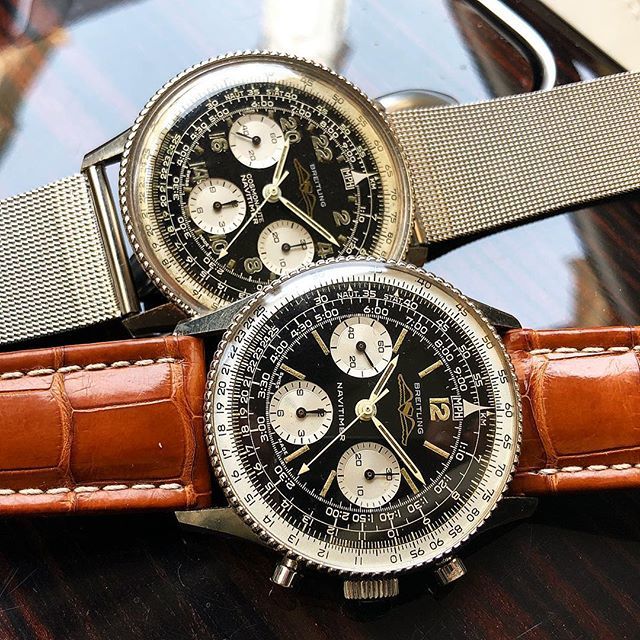 WatchFred_IG's tweet photo. #vintagechronograph ❤️ - on a #NaviFriday
.
and a bit of #NaviHistory: the two earliest examples of the #reversepanda variations.
.
The #widebezel #Cosmomaute is mounted in cases manufactured in early 1962, but might have also been assembled in 1963 … https://t.co/EBTcY4Tle4 https://t.co/4Q3Ppwzmw1