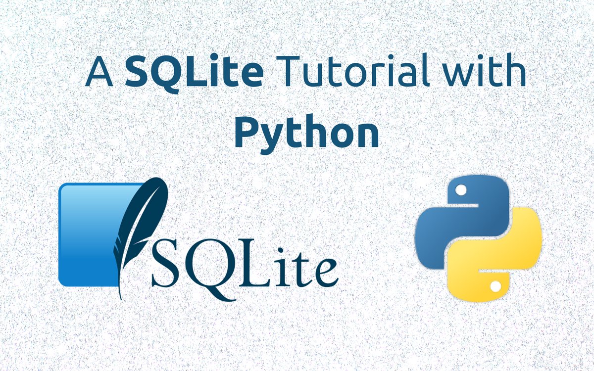 fuzlr's tweet photo. A SQLite Tutorial with Python https://t.co/S2HVcZytwj #SQLite #Python #Database #DataScience #MachineLearning #Programming #webdevelopment https://t.co/tpNg77YC1R