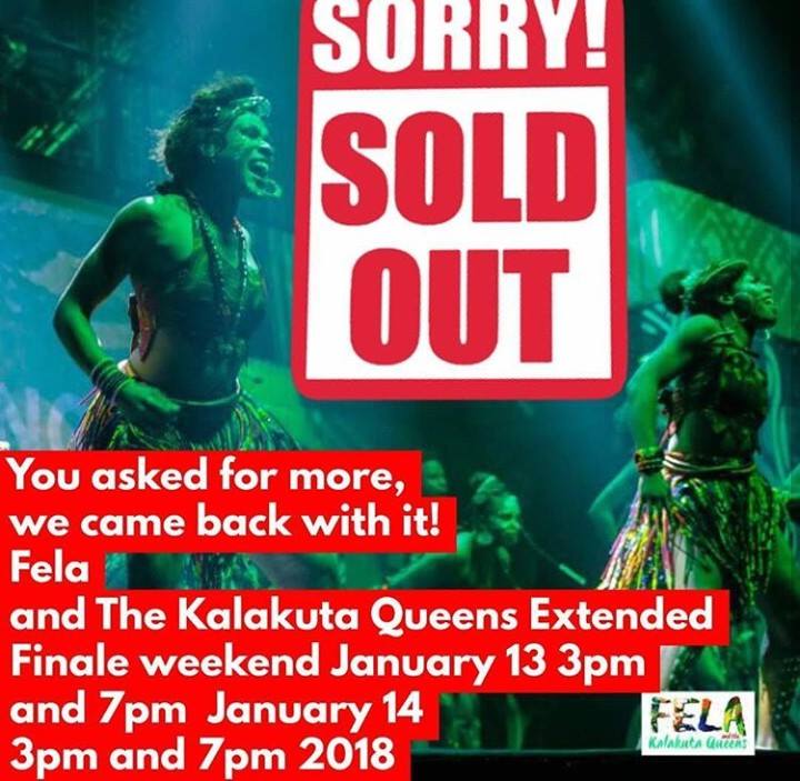 bolanleap's tweet image. We say a Big Thank you to all of you who supported us on this journey, we really appreciate you! #FelaandtheKalakutaQueens #SoldOut