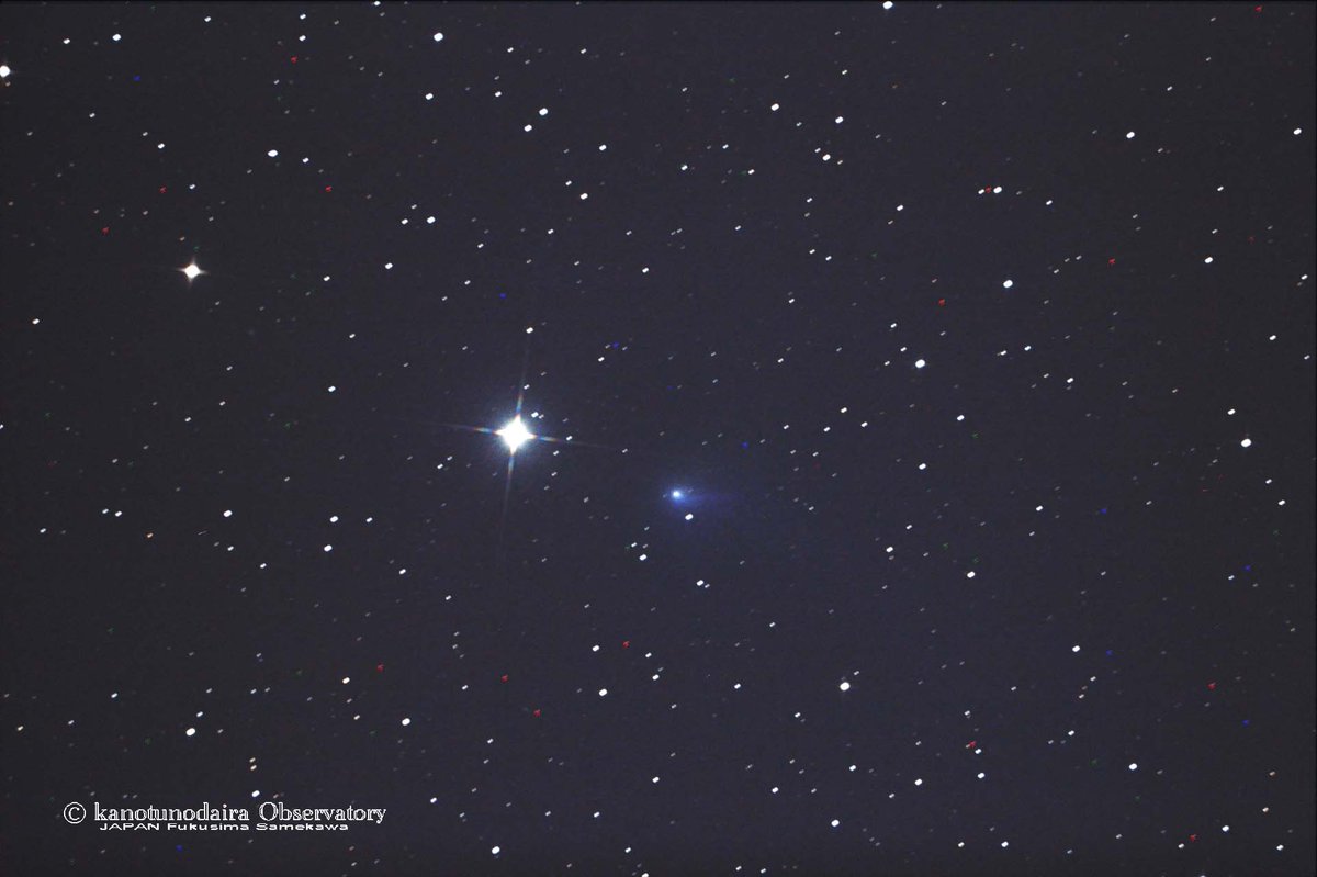 青い彗星。パンスターズ (C/2016 R2): 鹿角平天文台通信