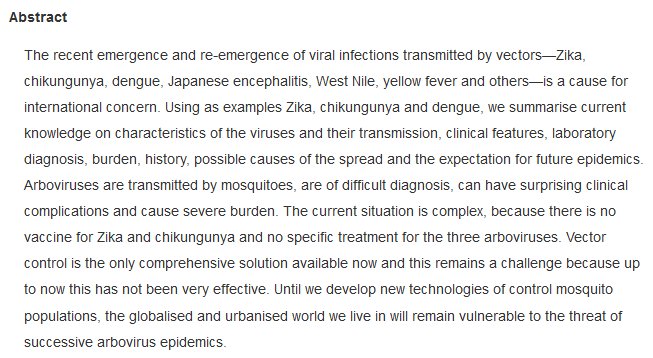 PDCdengue's tweet photo. #Zika, #chikungunya and #dengue: the causes and threats of new and re-emerging arboviral diseases https://t.co/Y3jgmWu0zK via @GlobalHealthBMJ https://t.co/IqPm4jVHL2