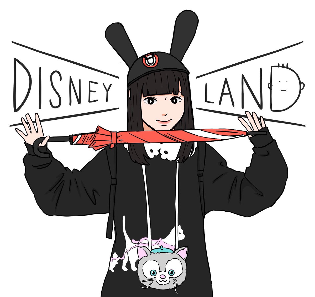 しばらくイラスト描けてなかったのでリハビリ アユニ D Bishイラスト