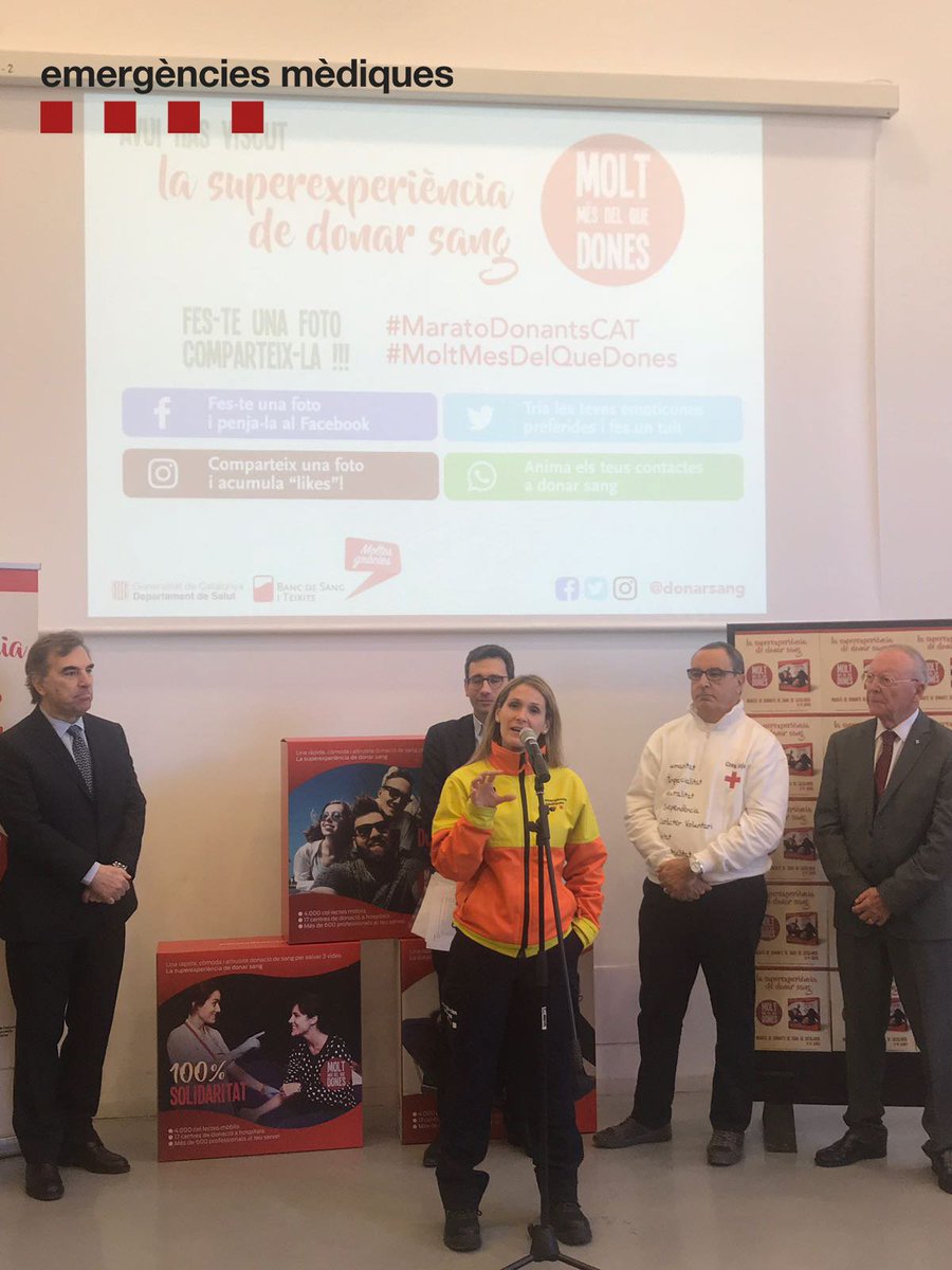 "La vostra sang salva vides" El #SEM present al <a href="/cececebe/">CCCB</a> en l'inici de la #MaratoDonantsCat <a href="/donarsang/">Banc de Sang</a>  #MoltMésdelQueDones