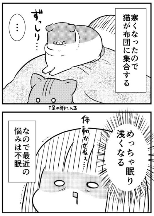 猫のきにゃと、ごとうさん(146) 求 : 解決策  #マイナビニュース
寒くなってからこれが悩みなんですがどうすればいいんでしょう？！ 