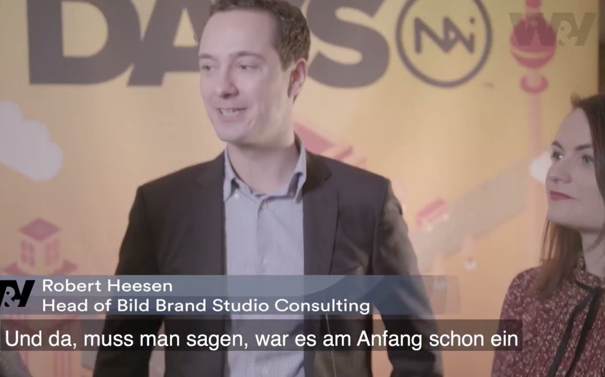 NativeInstitute's tweet photo. [GERMAN] @johannesceh interviewed Robert Heesen and @Yvonne_BILDde from @BILD at #NativeDAYS17 about their learnings from Bild Brand Studio https://t.co/r6h8wpUM3Z https://t.co/0hIRtpZnTP