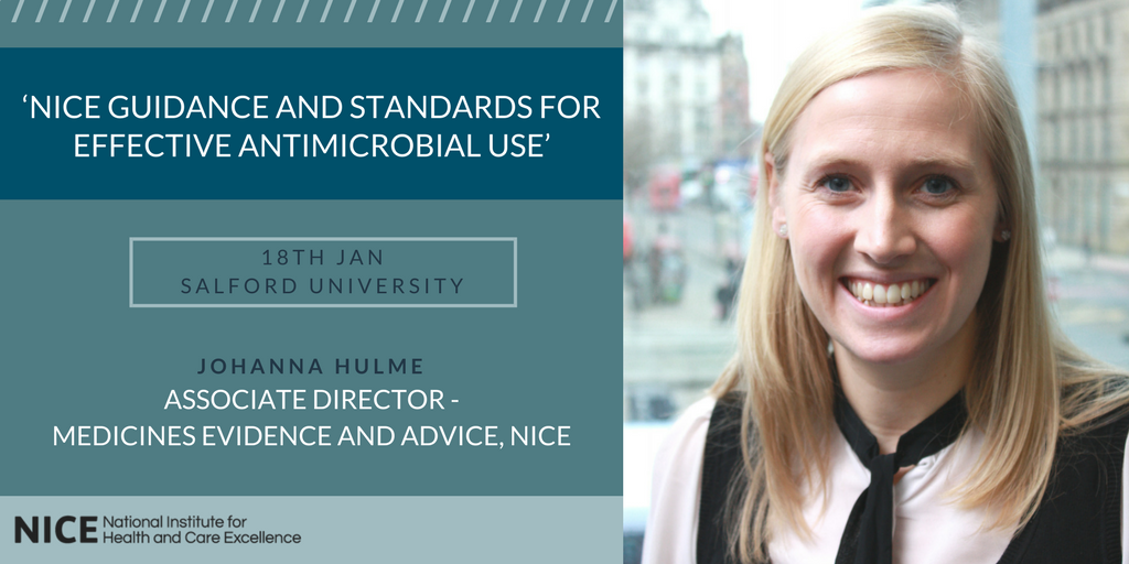 NICEComms's tweet photo. There are still places left to hear NICE Associate Director Johanna Hulme speak at the #InfectionConf at @SalfordUni_SPD on 18th Jan. Use code INFECTION20 for 20% off ticket price https://t.co/d83hsq152v https://t.co/R6MQNIbbtl
