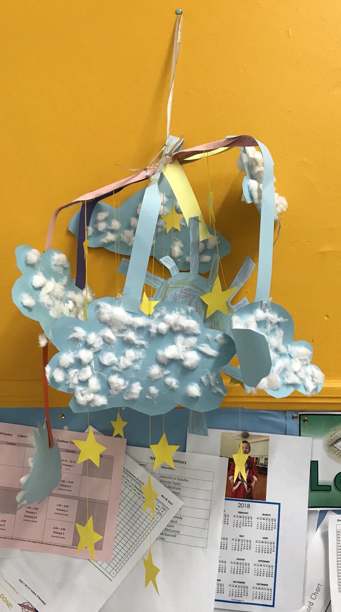 mcgeoch_hazel's tweet photo. P1 @MarthaPrimary are doing art through #PATHS They’ve made a beautiful mobile where they go to calm down. ❤️ #SEL @PATHSEdUK @PATHS4kids https://t.co/LAUBzbKN1D