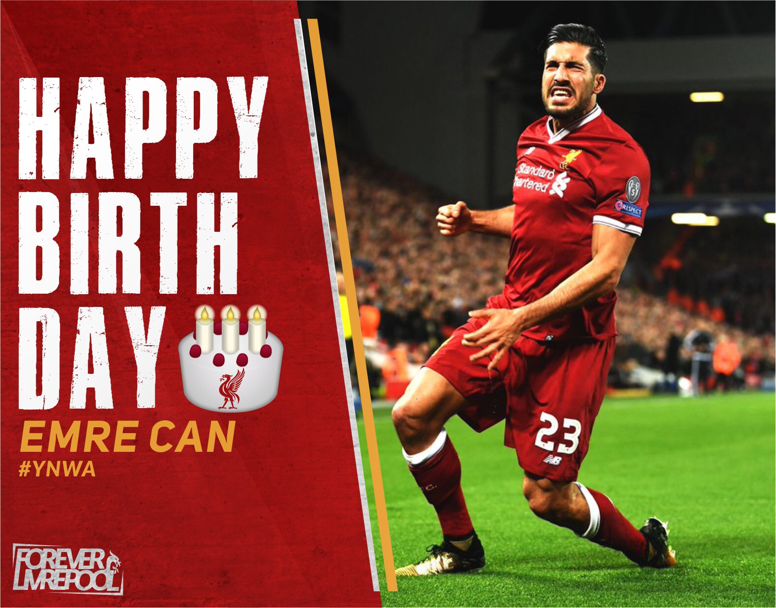 Today, Happy 24th Birthday Emre Can   Wish you all the best, Bro   