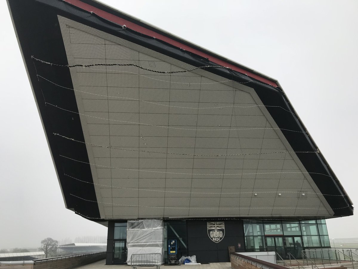 FASET_UK's tweet photo. Another image of the bespoke #safetynetting project on the “Wing” @SilverstoneUK F1 Circuit by members @PMC_Netting #MondayMotivation https://t.co/jP4ny4V6jK