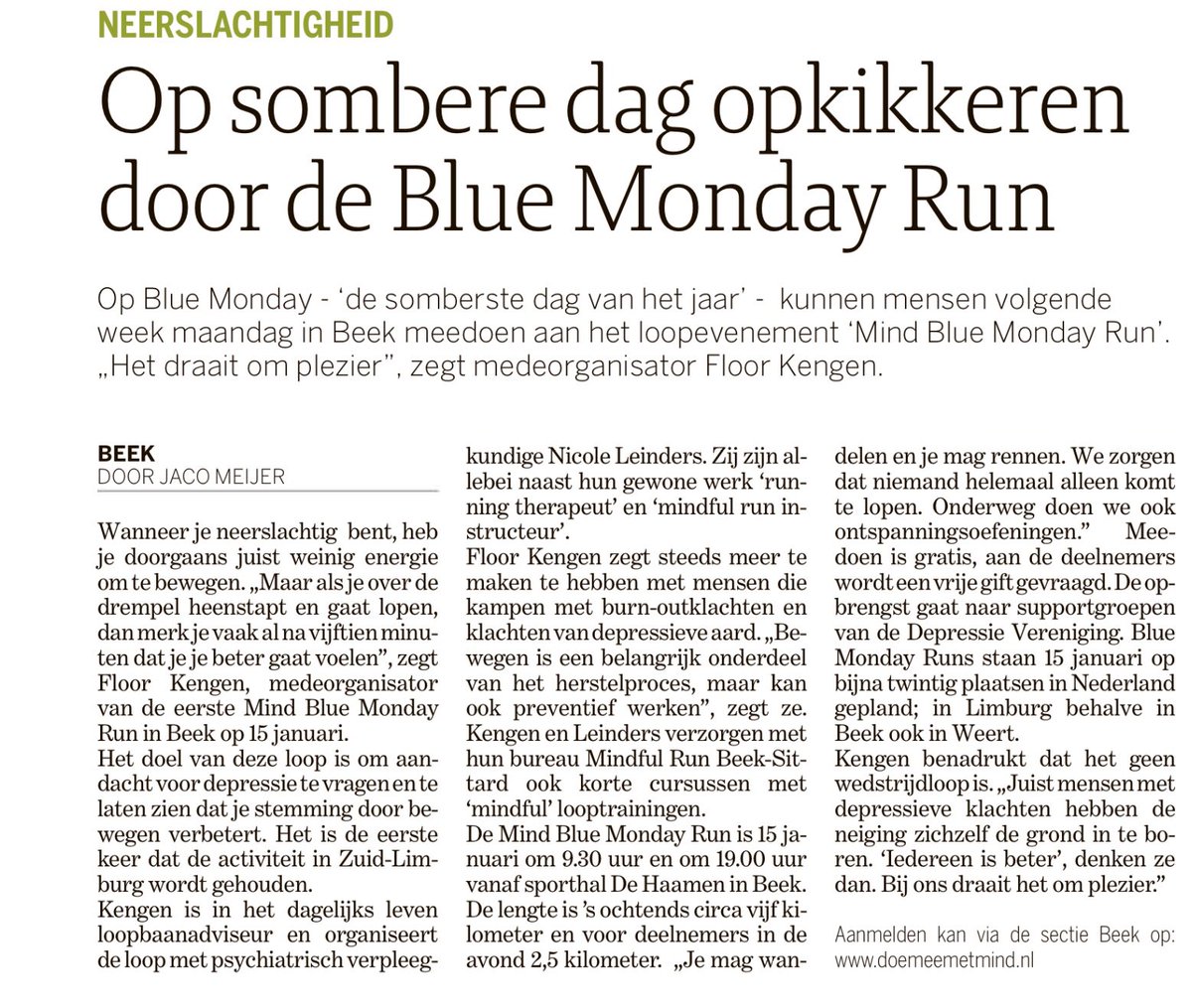 GemBeek's tweet image. Kunt u een opkikkertje gebruiken? Kom dan maandag 15 januari naar sportlandgoed De Haamen in Beek. Vanaf daar vertrekt om 9.30 uur en 19.00 de Blue Monday Run. Veel sportplezier!  #Beek #bluemondayrun #DeHaamen