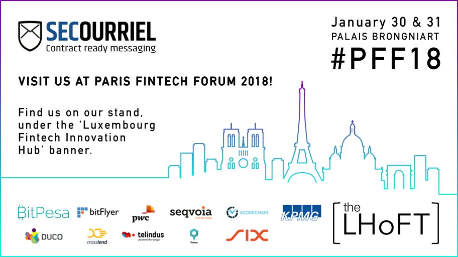 secourriel's tweet photo. We will participate in the #PFF2018 January 30 &amp; 31 : The future of financial market technologies in Europe.  What are the issues for FinTech ? 
@secourriel will be there for you to share his solutions!

See you soon,
https://t.co/aezfi5kozL https://t.co/zcEwVkQ2Tt