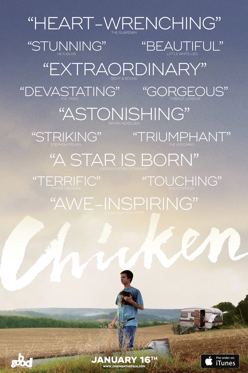 Next Tuesday, 01/16, is the US/Canada release of Chicken! 

See what everyone’s been talking about and pre-order now on iTunes! tinyurl.com/yarq2ke4 

#chickenthefilm #NewRelease