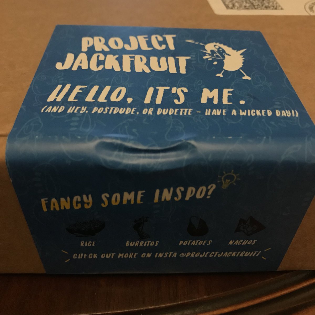 .<a href="/ProjectJFruit/">Project Jackfruit</a>, look what’s arrived 😊. Now I have to decide on a dish to try it with 🤔! 

Review coming soon...

#vegan #veganuary #veganhour