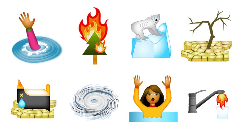 bitforms's tweet photo. "These Climate Change Emojis Are Peak 2018": @EARTH3R writes about @zurkow &amp; @viniyata's "Climoji" app! https://t.co/bp2sA2eaPy https://t.co/cKI3sJSNfl