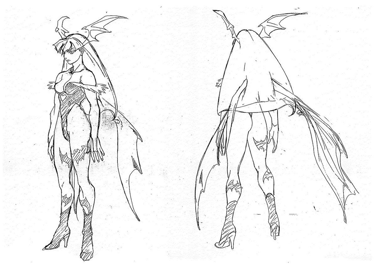 AnimArchive on X: Animage (08/1997) - Vampire Hunter: The Animated Series ( Night Warriors: Darkstalkers' Revenge) - character design by Shūkō Murase    / X