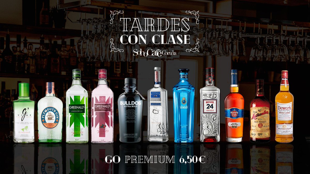 ¡Brindemos por las tardes Premium! 🥂
Disfruta de la mejor copa con nosotros 😊
#SohoCaféCoruña #Premium #Gin #Ron #Vodka #Soho #Tardes #Coruña #Matogrande