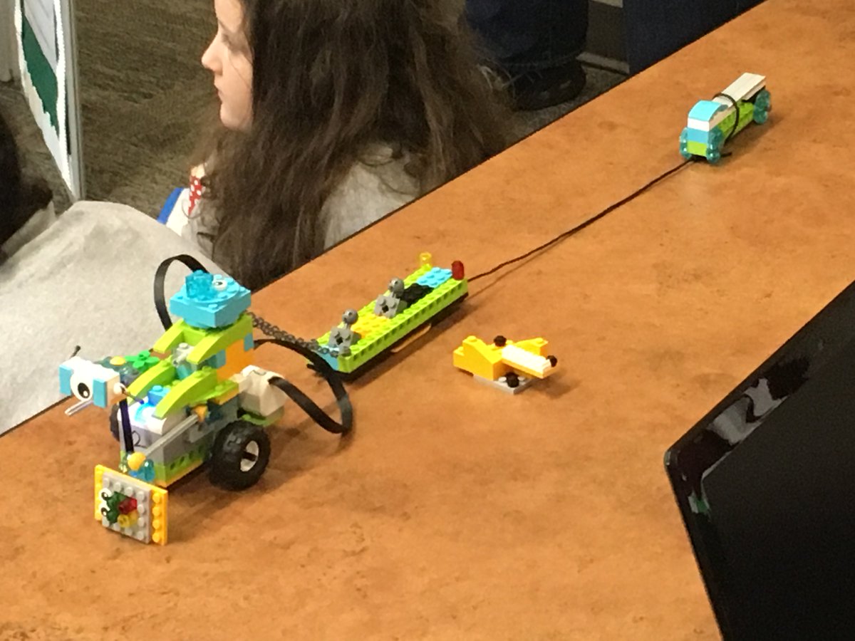 There’s a lot of creativity at #techthehalls2017! This robot from Westdale Elementary is just one of many designs that have been presented.