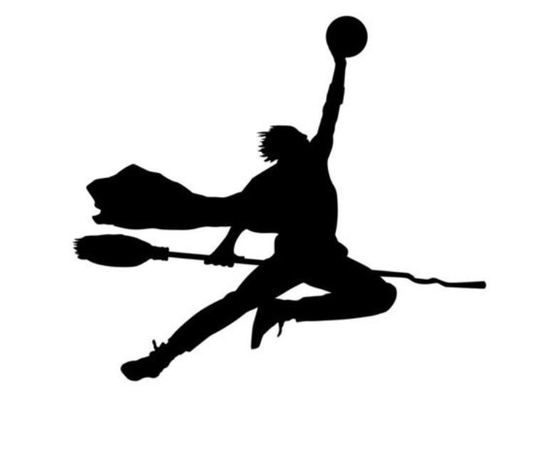Masih_425's tweet photo. Official logo for retro Air Potters.
#BlackHogwarts https://t.co/Gez3h3Swwq