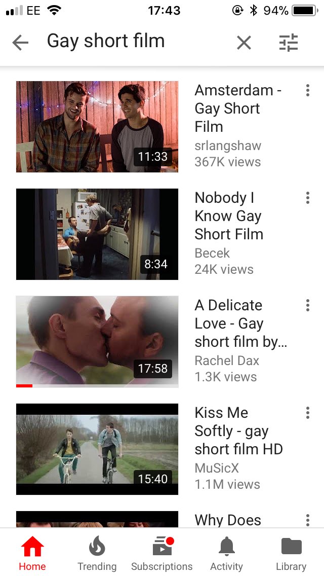 Rachel_Dax's tweet image. Yeah! Already my #shortgayfilm is no.3  on #gayshortfilm YouTube youtu.be/wh06fHIDeWg #gayfilm #gaymen #lgbtfilm #queerfilm #gay #gayboys #lgbtqfilm