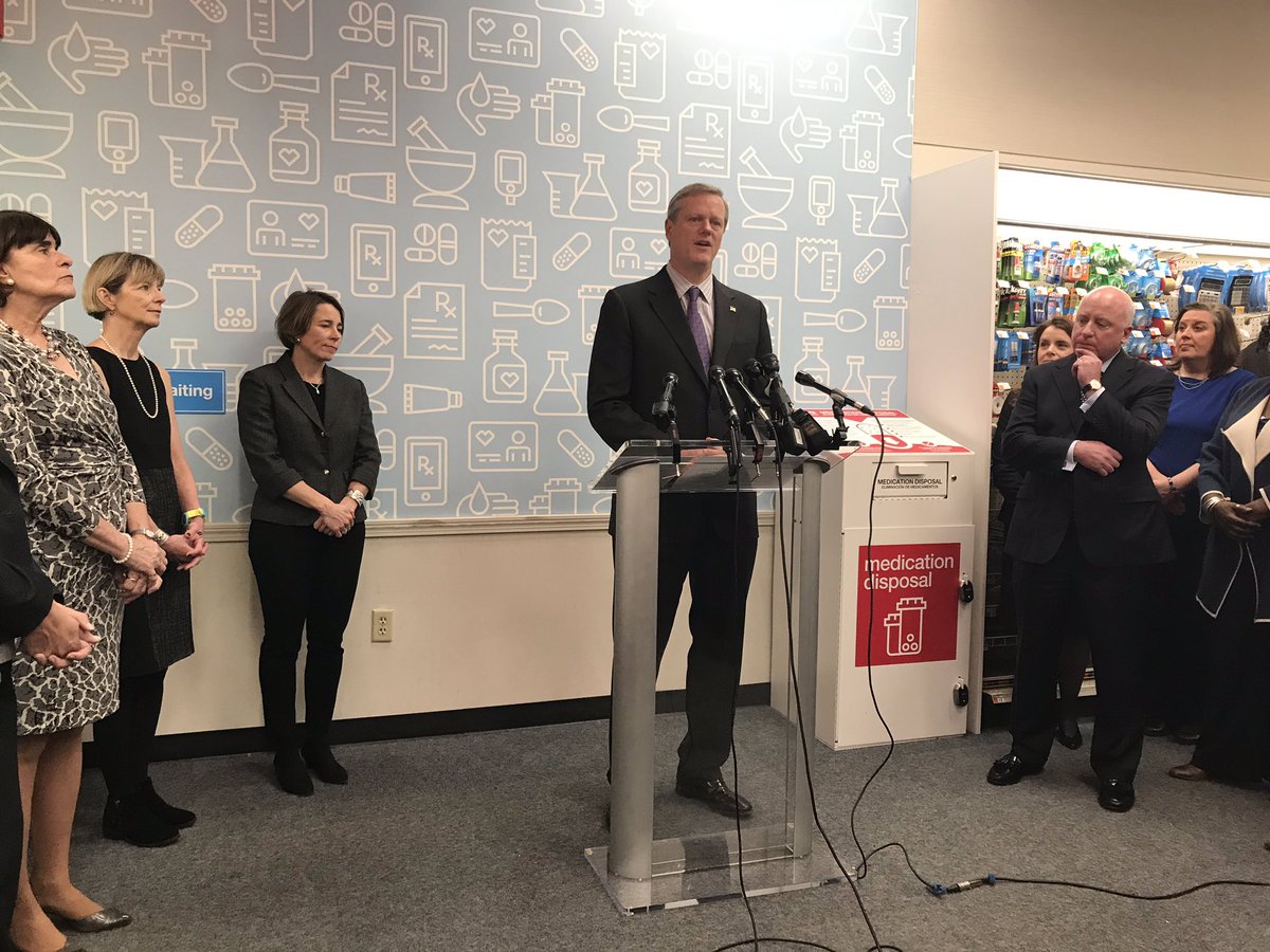 MassHHS's tweet photo. Across the Commonwealth, @CVSHealth will install 42 safe medication disposal boxes. These boxes will allow individuals to dispose of unwanted, unused, or expired medications. Thank you for taking on this initiative and being part of the fight against this #opioid epidemic. https://t.co/w0uakzIIKD