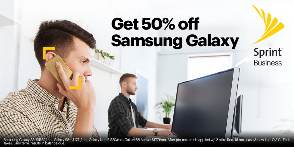 #NewMexico Small Businesses! Make a new phone New Year’s resolution. Switch to Sprint and get 50% off Sprint Flex lease payments on Samsung Galaxy!  goo.gl/J52HGE
