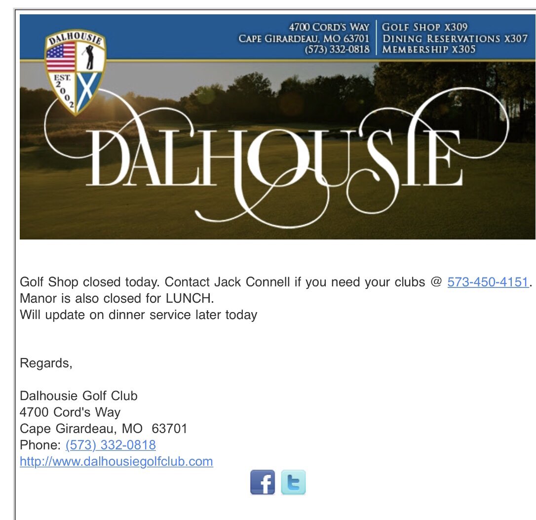 Dalhousie Golf Club (DalhousieGC) Twitter