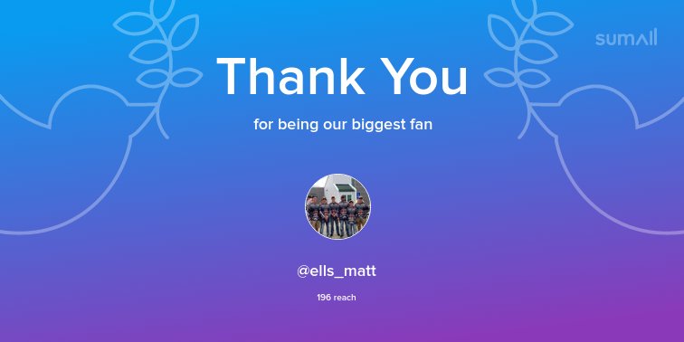 Our biggest fans this week: <a href="/ells_matt/">Matt Ells Fishing</a>. Thank you! via sumall.com/thankyou?utm_s…