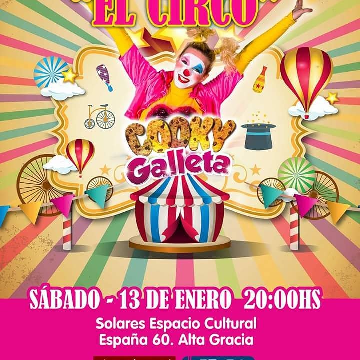 #cookygalleta en <a href="/salasolares/">Espacio Solares</a> #puradiversion en verano Sábado 13 de enero, 20hs