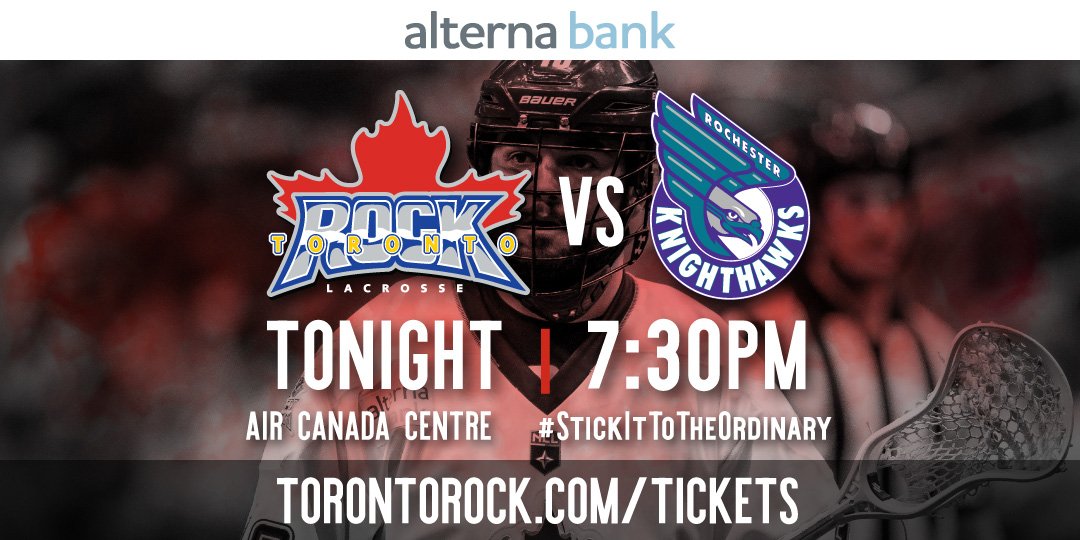 Toronto Rock on Twitter "It's Game Day Rock fans! Tickets are still