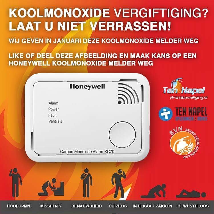 Koolmonoxide... kent u de gevaren van CO vergiftiging? 
Afgelopen dagen veelvuldig in het nieuws geweest dat ook koolmonoxide (CO) kan vrijkomen bij nieuwe CV installaties!
Deze maand geven wij een Honeywell Koolmonoxide melder weg!

Hoe maak je kans op … ift.tt/2mkPPY4
