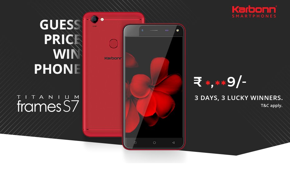 KarbonnSmart's tweet photo. Our new #smartphone comes with 13MP Rear &amp; Selfie #Cameras, 13.97cm (5.5) Full HD #Display, 3GB #RAM, Finger Touch #Sensor &amp; MUCH MORE!! How much do you think this #phone costs? Tell us using the hashtag #GetItAll and you might get it for free*!! *T&amp;C apply. #Contest @ShopClues https://t.co/6uVMSeMzVs