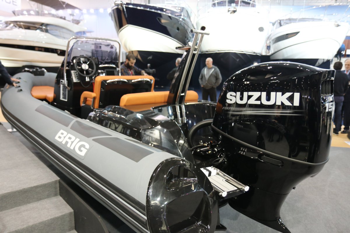 NEW
BRIG
RIB

As seen on the digital screens along the concourse of the <a href="/LondonBoatShow/">Boat Show in London</a> at ExCel - the new BRIG Eagle 6, powered by Suzuki! See it on the <a href="/WolfRockBoatCo/">Wolf Rock Boat Co.</a> <a href="/BRIG_UK/">BRIG UK</a> stand LE106 #UltimateOutboards