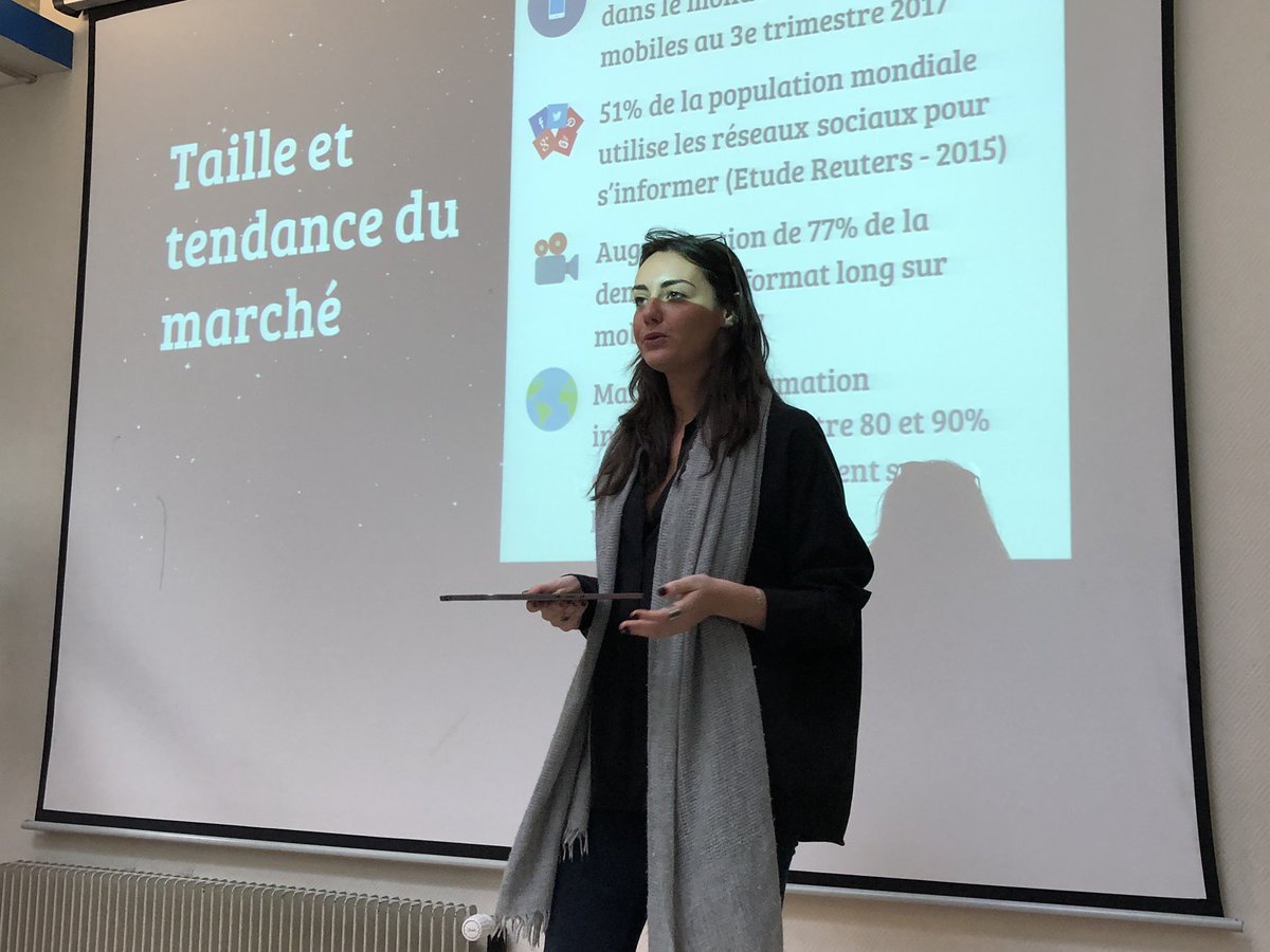 hisaac25's tweet photo. Les étudiants @IPJdauphine @LeMaster226  Soutenance des projets du séminaire « New business model for new media » https://t.co/FDOgHTA9DQ