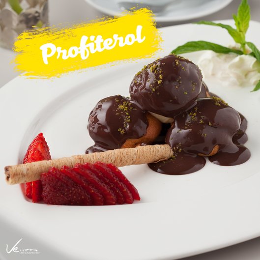 VePalladium's tweet photo. Nefis çikolata sosuyla herkesin favorisi Profiterol... https://t.co/AuWltIlJf3
