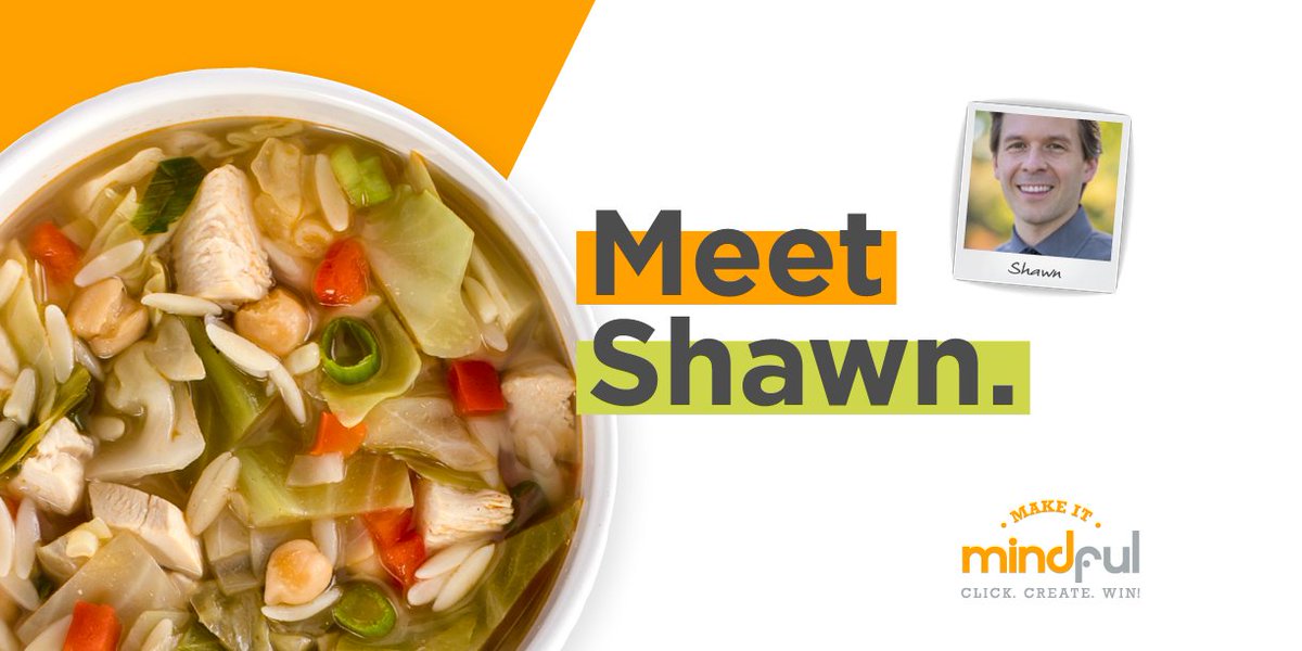His hearty 3 Cs (Chicken, Cabbage &amp; Chickpea) Soup took the top Make It Mindful prize. See why here. ow.ly/wgC630hD5bF  #MakeItMindful #Winner #Soup