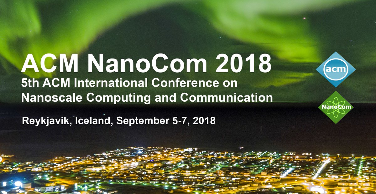 ACMNanoCom's tweet photo. Don't miss out on the opportunity to showcase your work at ACM NanoCom 2018, which will take place on September 5-7, 2018 in beautiful Reykjavik, Iceland!
https://t.co/Gkmj7MbOZG https://t.co/b3ybELMGKv