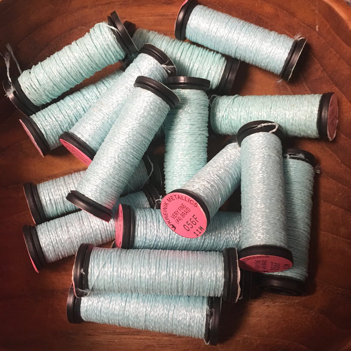 kwarning9's tweet photo. I don’t consider this a problem. @KreinikGirl #crossstitch #crossstitching #crossstitcher #kreinik #kreinikthreads #glowinthedark #056F #twitchstitch https://t.co/tViLGm7oOo
