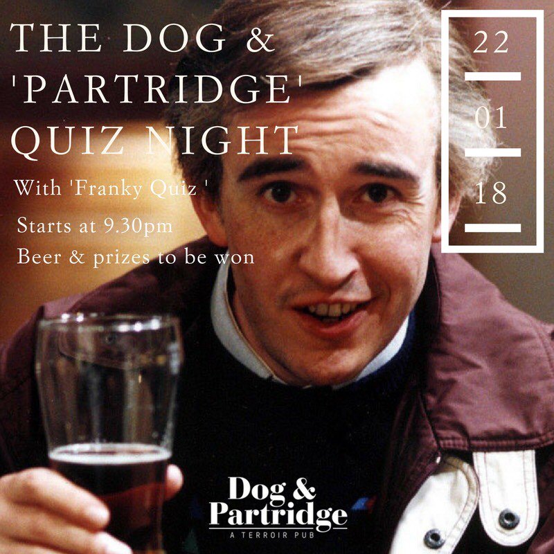 Date for your #Didsbury diary - #quiz night <a href="/DandPDidsbury/">DogandPartridge</a> 22nd January from 9.30pm.