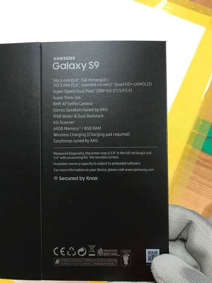 Richard39123777's tweet photo. Filtrada la imagen de la posible caja de un S9. Cámara con apertura f1.5/f2.4,  sensor super rápido Super Speed Dual Pixel y Super Slow-mo, probablemente 1000fps. https://t.co/7Rn0UNE29u
#GalaxyS9
#Samsung
#TecnologíaMóvil https://t.co/xCetXuhgFj