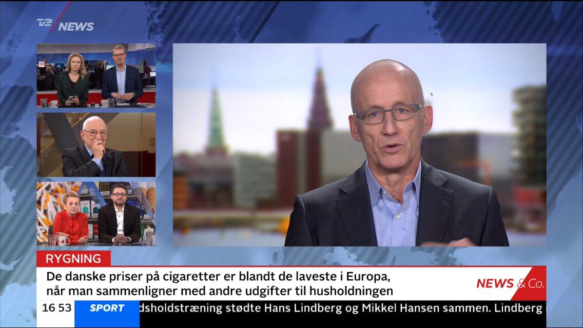 "Jeg undrer mig over, at økonomiske incitamenter, som fx kontanthjælpsloft og bilafgifter, tilsyneladende har en effekt, mens en øgning af prisen på tobak ikke har"<a href="/mortengronbaek/">Morten Grønbæk</a> til <a href="/tv2newsdk/">TV 2 NEWS</a> #sundpol #røgfrifremtid