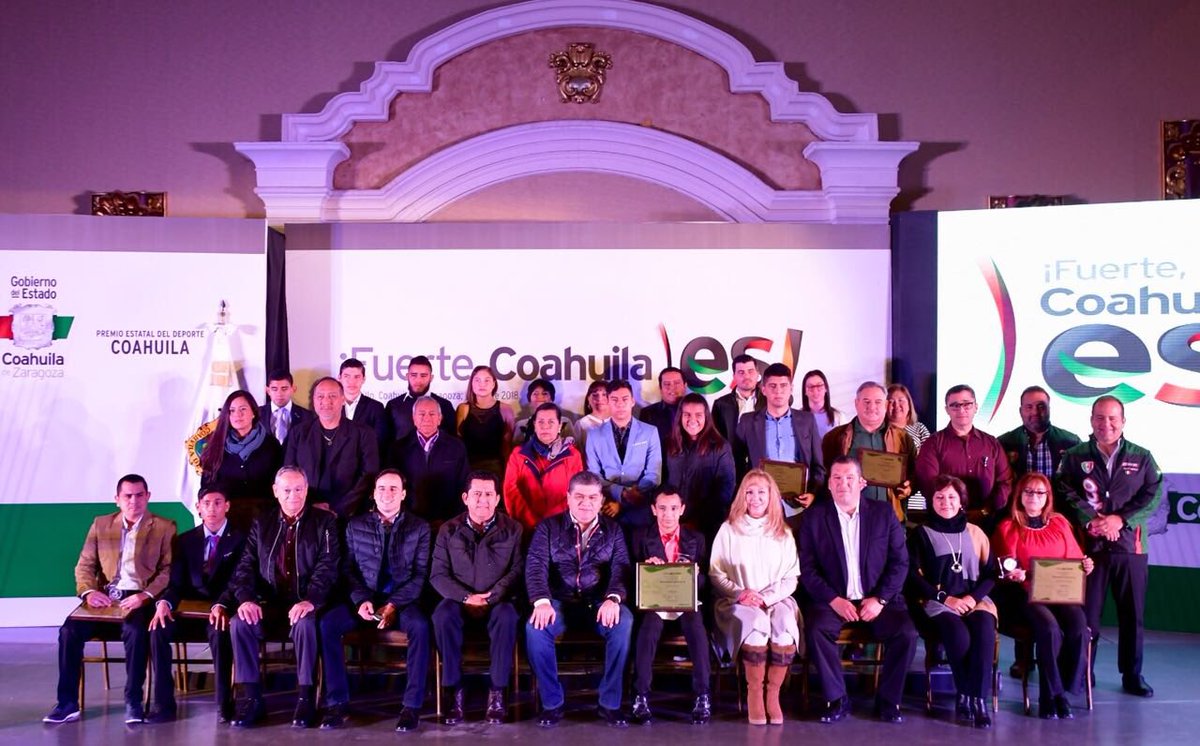Es para mí un honor entregar el Premio Estatal del Deporte a quienes con su talento, dedicación y esfuerzo, han sobresalido en las diferentes disciplinas deportivas. ¡Enhorabuena, son un orgullo para #Coahuila! ¡Con más deporte! #FuerteCoahuilaEs