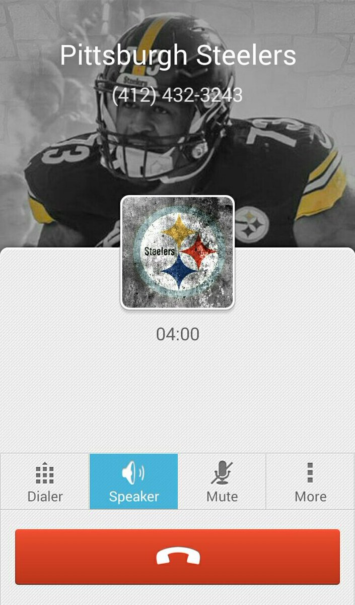 SteelersFanTN's tweet photo. The only time I don't mind being on hold. 😎 #WeeklyHuddle #SNUproud @SteelersUnite https://t.co/dPa21xUi45
