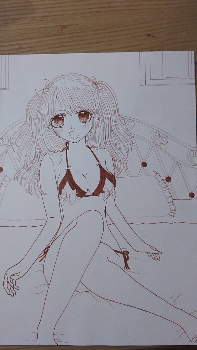 「#イラスト #落書き  諸事情でミリペンでペン入れ」|ふみな(fumina)のイラスト