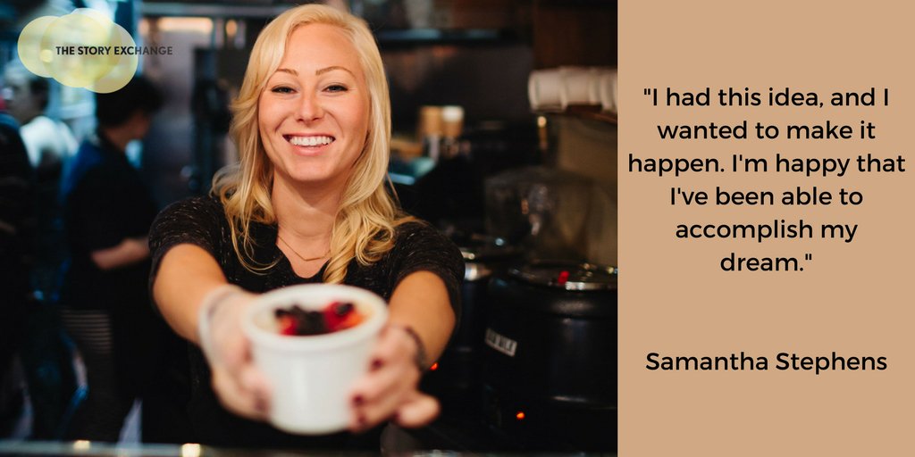 Samantha Stephens, the owner of New York City restaurant <a href="/OatMealsNY/">OatMeals</a>, says the growth of her business has been the realization of a long-held dream. More: thestoryex.ch/2FxENav #IndependentLife
