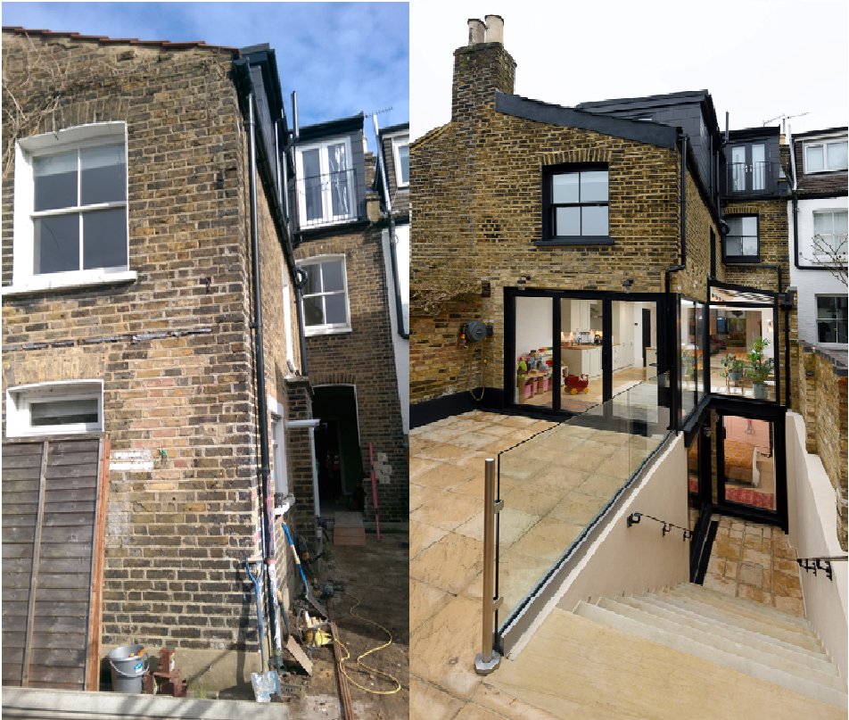 BasementMaster1's tweet image. Before and after photo of a recent #basementconversion in #hackney Carried out by Basement Masters! #beautifulbasements #spacebeneathyourfeet