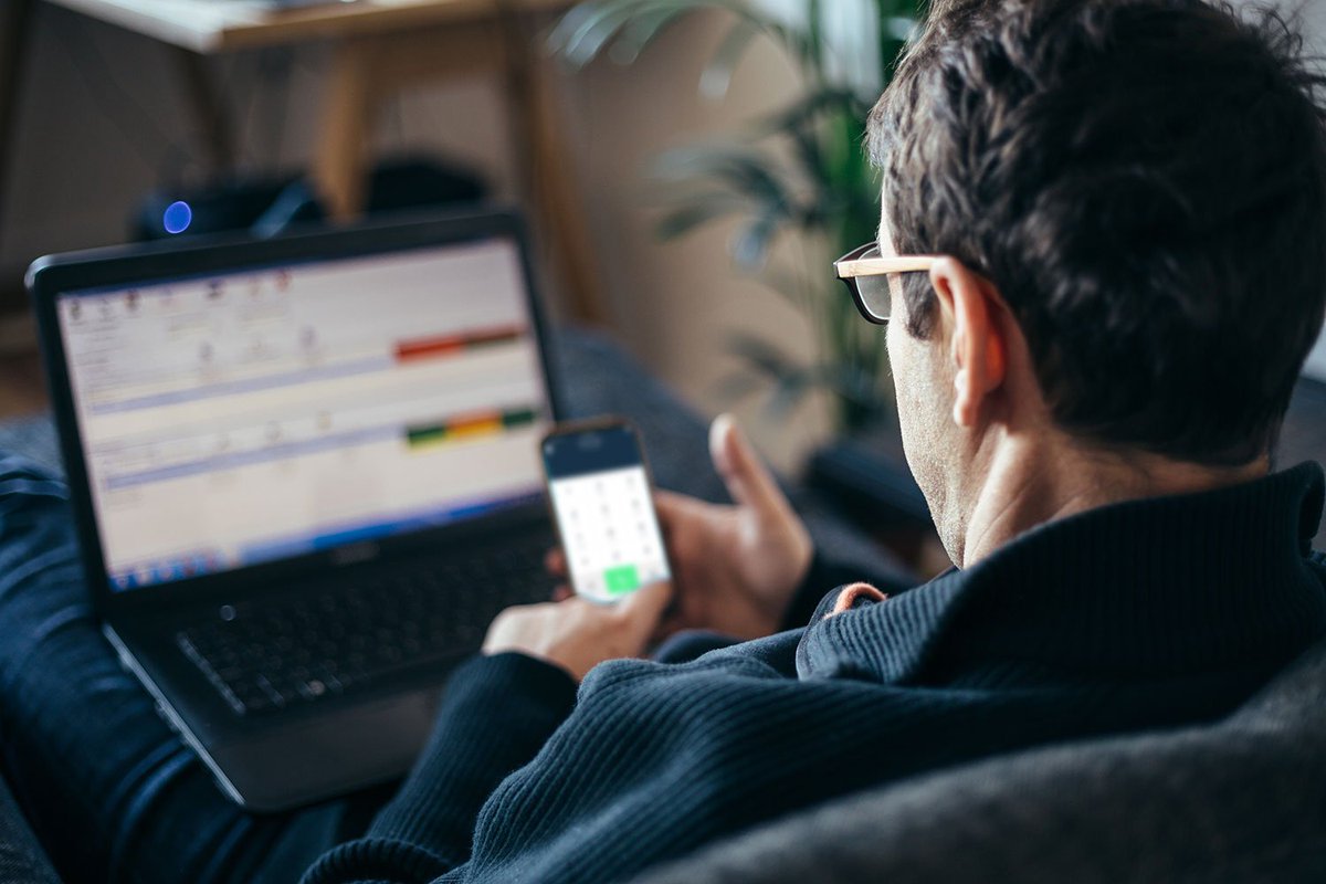 HelloSpoke's tweet image. Working from home because of weather? Use your HelloSpoke mobile app to make and take phone calls just like you would in the office!