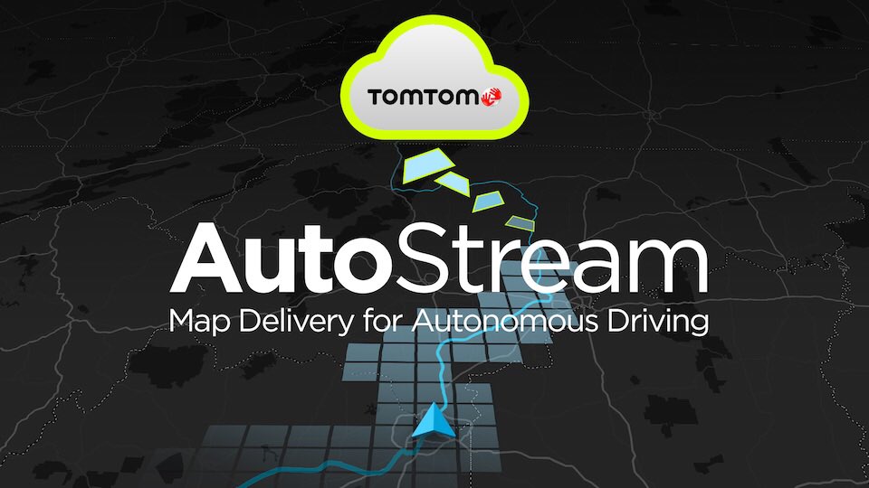 TomTom's tweet photo. #TomTomAutoStream is an innovative #map delivery system for #autonomousdriving, streaming the latest and most relevant map data back to the car. We're proud to have @Baidu_Inc and @Zenuity as our first partners to use this new technology! #CES2018 https://t.co/WuPkOWmkkK https://t.co/n4hQF9HgNf